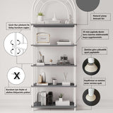 Mobitopya Çevir Kur Bohem Kitaplık (199×71×29 cm)