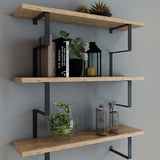 Mobitopya Metal Ayaklı 3 Katlı Duvar Rafı (60×70×15 cm)