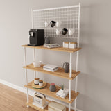 Mobitopya Çevir Kur 4 Raflı Kahve Köşesi Dolabı (71×167×35 cm)