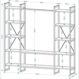Mobitopya Nilamu Büyük Elbise Dolabı (175×170×34 cm)
