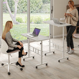 Mobitopya Yükseklik Ayarlı Ergonomik Çalışma Masası – Ev Ofis Bilgisayar Masası