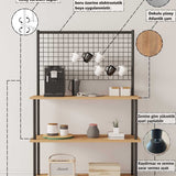 Mobitopya Çevir Kur 3 Raflı Kahve Köşesi Dolabı (71×134×35 cm)