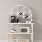 Mobitopya Çevir Kur 3 Raflı Oval Kahve Köşesi Dolabı (71×134×35 cm)