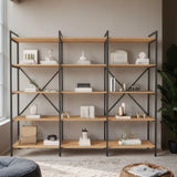 Mobitopya Nilamu 200 cm Kitaplık | Metal Gövde Açık Raflı Organizer Ve Düzenleyici