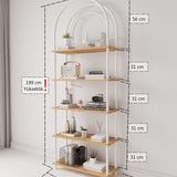 Mobitopya Çevir Kur Bohem Kitaplık (199×71×29 cm)