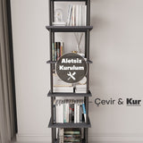 Mobitopya Çevir Kur 45 cm Kitaplık (45×177×29 cm)