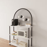 Mobitopya Çevir Kur 3 Raflı Oval Kahve Köşesi Dolabı (71×134×35 cm)