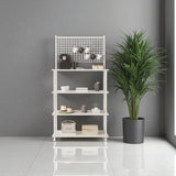 Mobitopya Çevir Kur 4 Raflı Kahve Köşesi Dolabı | Mutfak Düzenleyici Stand 71X167X35 cm