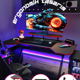 Mobitopya Profesyonel Oyuncu Masası RGB Ledli (140×75×70 cm)