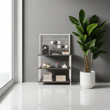 Mobitopya Çevir Kur Raflı Kahve Köşesi Dolabı | Mutfak Düzenleyici Stand 71X134*35