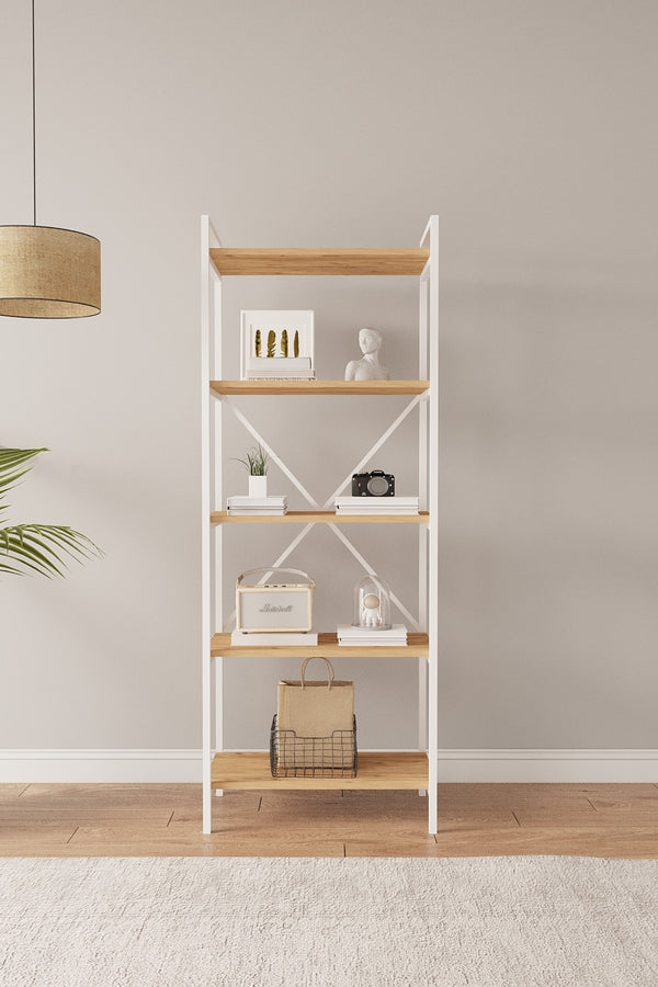 Mobitopya Nilamu 65 cm Kitaplık (65×170×34 cm)