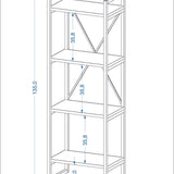 Mobitopya Nilamu 4 Raflı Saksılık (45×135×30 cm)