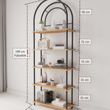 Mobitopya Çevir Kur Bohem Kitaplık (199×71×29 cm)