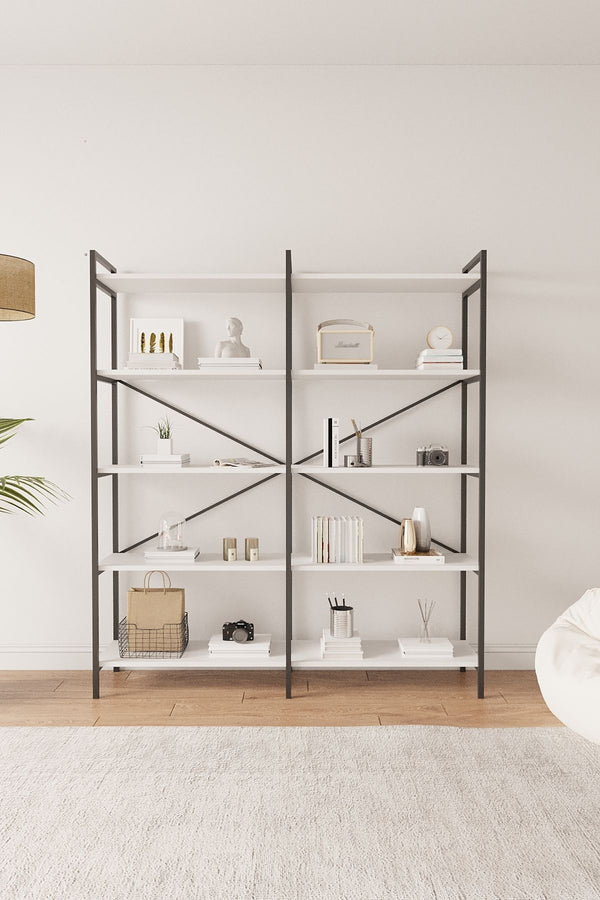 Mobitopya Nilamu 150 cm Kitaplık (150×170×34 cm)