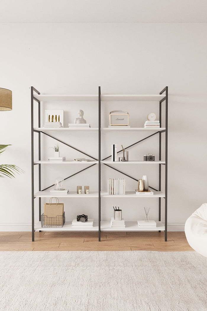 Mobitopya Nilamu 150 cm Kitaplık (150×170×34 cm)