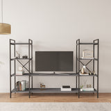 Mobitopya Nilamu Tv Ünitesi Açık Raf Kitaplık Ofis Ev Salon Tv Sehpası Dekoratif 200X135*30 cm