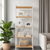 Mobitopya Nilamu 65 cm Kitaplık Metal Aksamlı Organizer Ofis Ev 65X170*34 cm