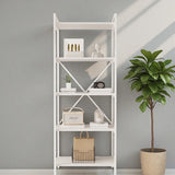 Mobitopya Nilamu 65 cm Kitaplık Metal Aksamlı Organizer Ofis Ev 65X170*34 cm