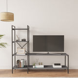 Mobitopya Nilamu Tv Ünitesi | Açık Raflı Tv Sehpası Ve Çok Amaçlı Düzenleyici Raf 150×135×30 cm