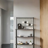 Mobitopya Çevir Kur 4 Raflı Kahve Köşesi Dolabı (71×167×35 cm)