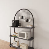 Mobitopya Çevir Kur 3 Raflı Oval Kahve Köşesi Dolabı (71×134×35 cm)