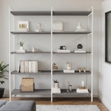 Mobitopya Nilamu 5 Raflı Kitaplık | Ofis & Ev Için Organizer Raf Ünitesi 150×170×34 cm