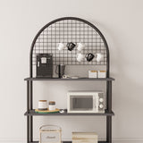 Mobitopya Çevir Kur 3 Raflı Oval Kahve Köşesi Dolabı (71×134×35 cm)