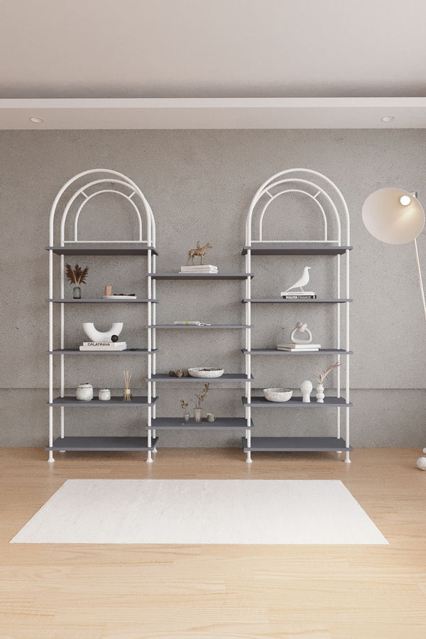 Mobitopya Çevir Kur Bohem Büyük Kitaplık (199×203×29 cm)