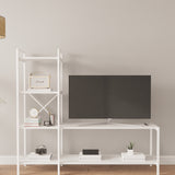 Mobitopya Nilamu Tv Ünitesi | Açık Raflı Tv Sehpası Ve Çok Amaçlı Düzenleyici Raf 150×135×30 cm