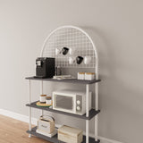 Mobitopya Çevir Kur 3 Raflı Oval Kahve Köşesi Dolabı (71×134×35 cm)