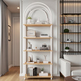 Mobitopya Çevir Kur Bohem Kitaplık | Çok Amaçlı 5 Raflı Dekoratif Dolap 199X71X29 cm