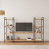 Mobitopya Nilamu Tv Ünitesi Açık Raf Kitaplık Ofis Ev Salon Tv Sehpası Dekoratif 200X135*30 cm