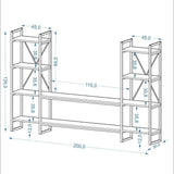 Mobitopya Nilamu Büyük TV Ünitesi (200×135×30 cm)