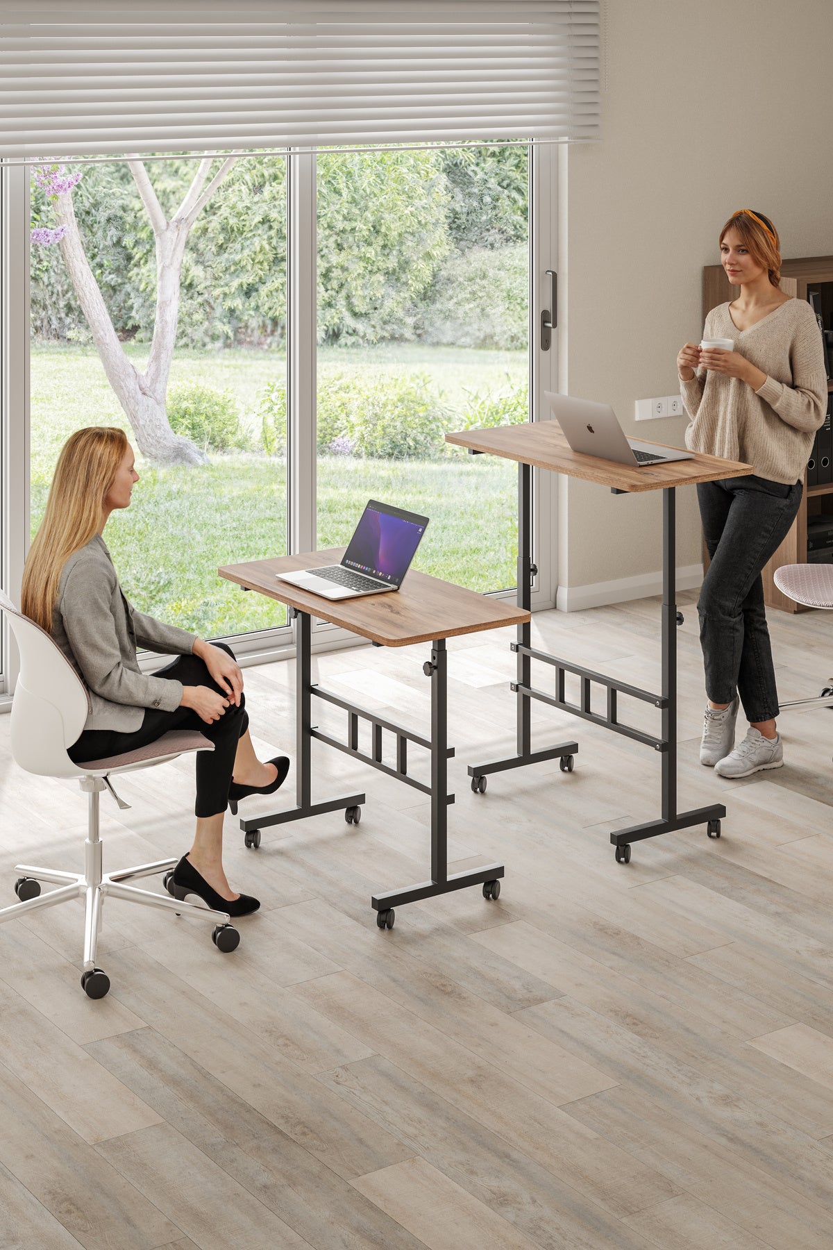 Mobitopya Yükseklik Ayarlı Ergonomik Çalışma Masası – Ev Ofis Bilgisayar Masası