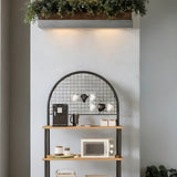 Mobitopya Çevir Kur 3 Raflı Oval Kahve Köşesi Dolabı (71×134×35 cm)