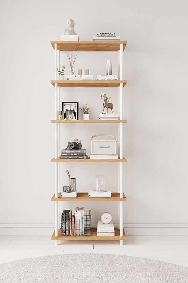 Mobitopya Çevir Kur 65 cm Kitaplık (65×177×29 cm)