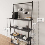 Mobitopya Çevir Kur 4 Raflı Kahve Köşesi Dolabı (71×167×35 cm)