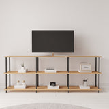 Mobitopya Çevir Kur 200 cm Raflı Tv Sehpası Tv Ünitesi 200X71*29 cm