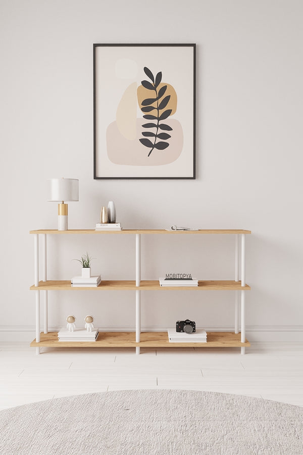 Mobitopya Çevir Kur 150 cm Raflı Konsol (150×75×29 cm)