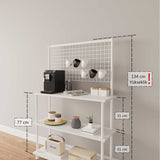 Mobitopya Çevir Kur 3 Raflı Kahve Köşesi Dolabı (71×134×35 cm)