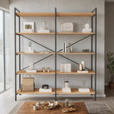 Mobitopya Nilamu 150 cm Kitaplık / Organizer / Ofis / Ev / 5 Raflı Kitaplık/ 150X170*34