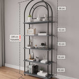 Mobitopya Çevir Kur Bohem Kitaplık (199×71×29 cm)