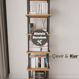 Mobitopya Çevir Kur 45 cm Kitaplık (45×177×29 cm)