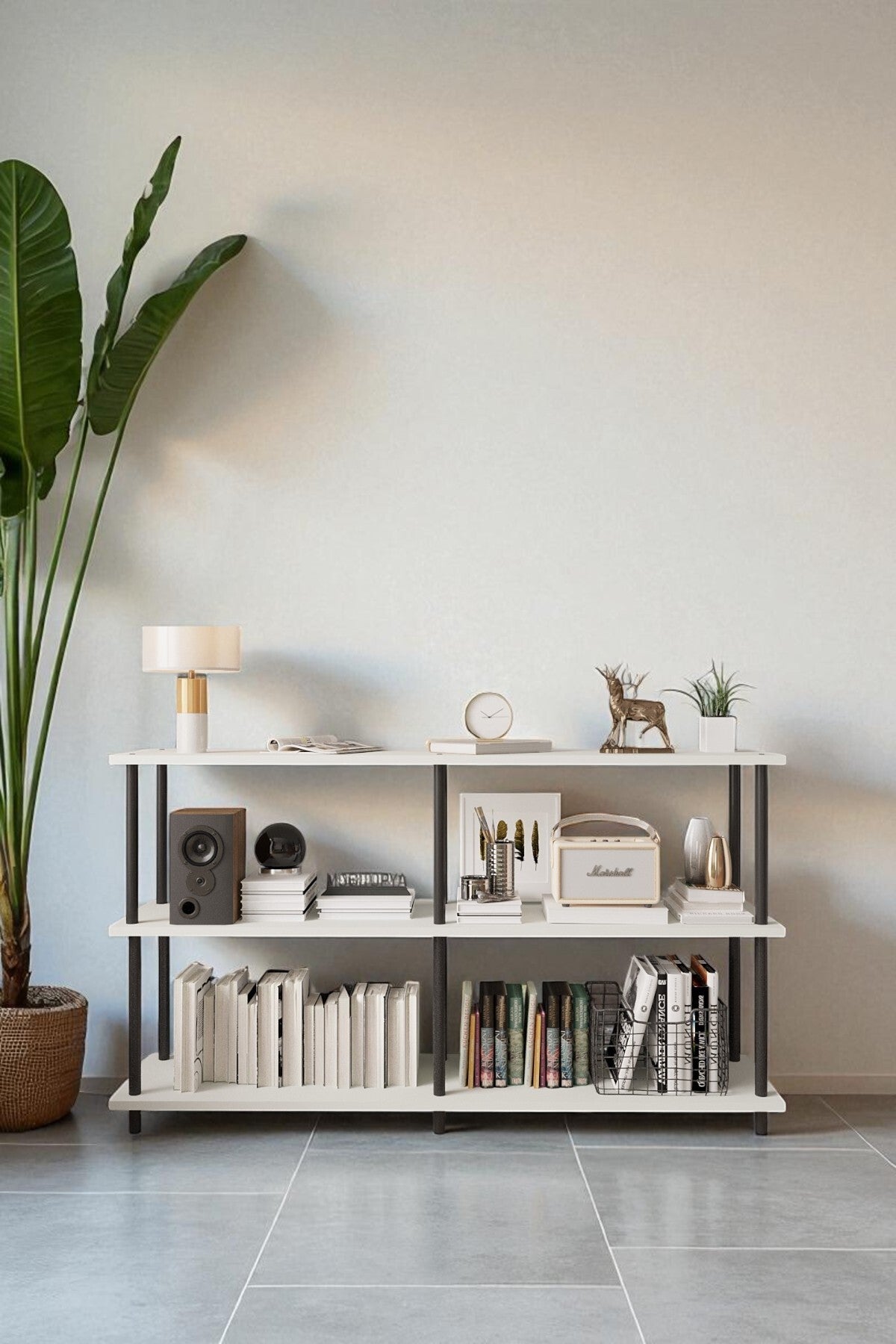 Mobitopya Çevir Kur Bd 150 cm Raflı Konsol 150X75*29 cm