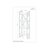 Mobitopya Nilamu 4 Raflı Saksılık (45×135×30 cm)