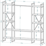 Mobitopya Nilamu Büyük Elbise Dolabı (175×170×34 cm)