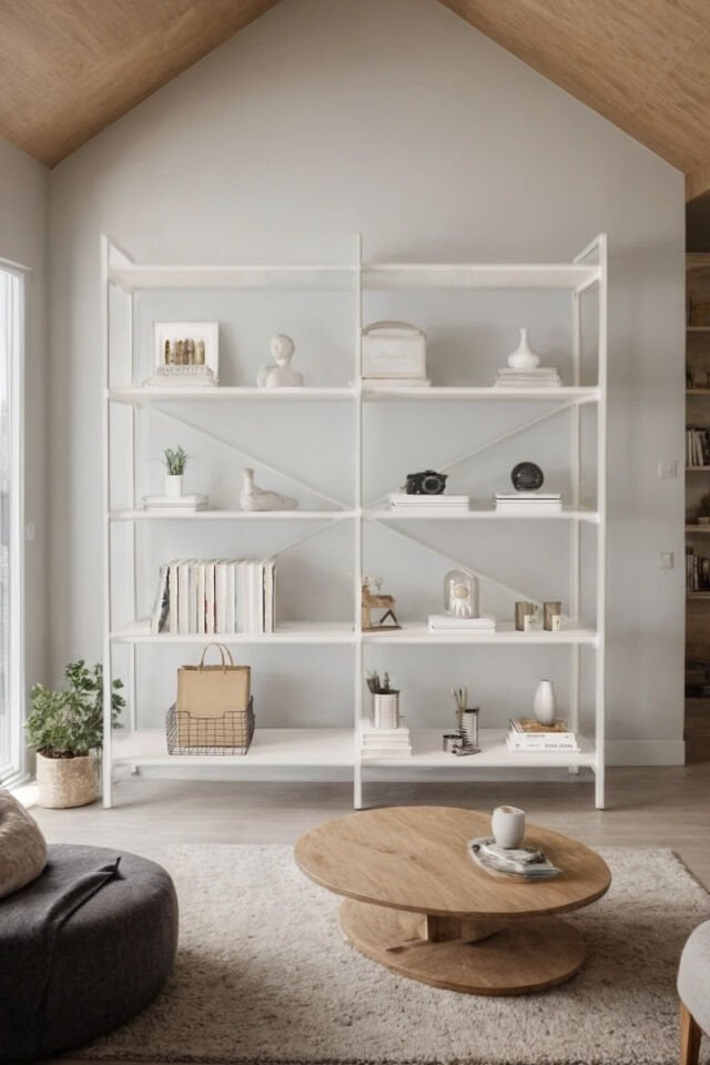 Mobitopya Nilamu 5 Raflı Kitaplık | Ofis & Ev Için Organizer Raf Ünitesi 150×170×34 Cm Beyaz