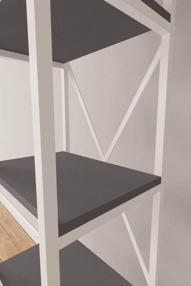 Nilamu Tv Ünitesi | Açık Raflı Tv Sehpası Ve Çok Amaçlı Düzenleyici Raf 150×135×30 Cm